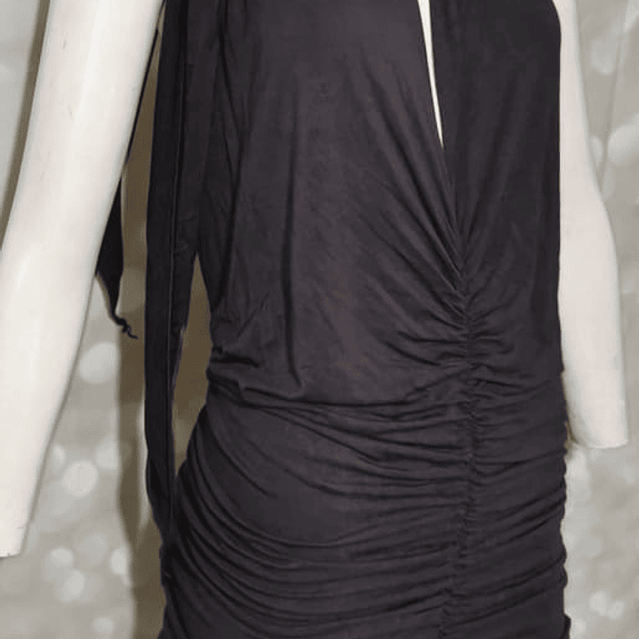 Vestido Halter Sexy Drapeado Stretch SISI (S-M) 6