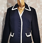 Chaqueta Blazer Clásico Navy EMMA JAMES (L) NUEVO - Miniatura 1