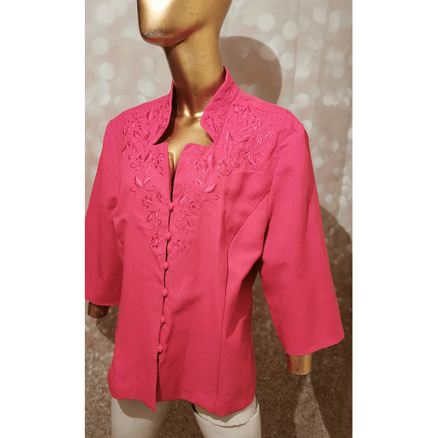 Tapado/Blazer Diseño Oriental Bordado SAMANTHA & ROSE (XL)