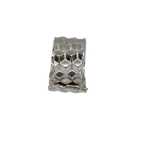 Anillo texturado macizo en plata 950