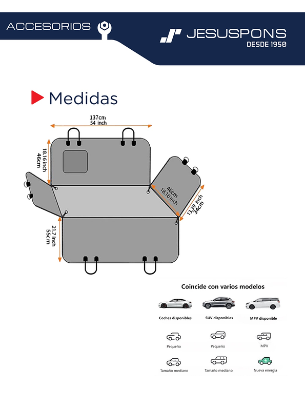 Funda de auto impermeable para mascotas 3