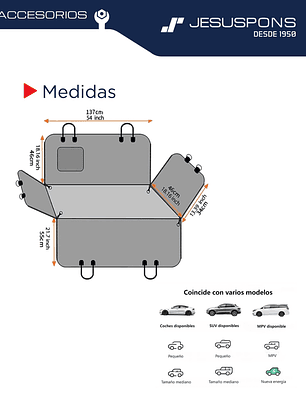 Funda de auto impermeable para mascotas