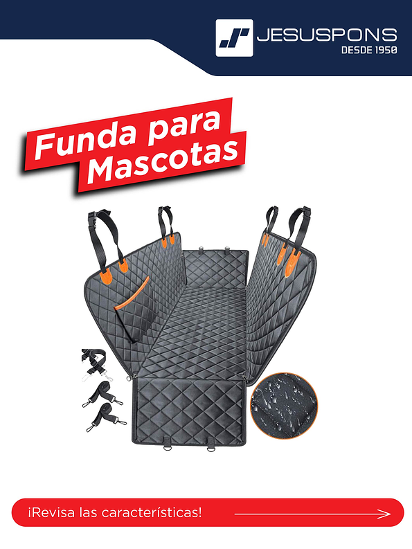 Funda de auto impermeable para mascotas 1