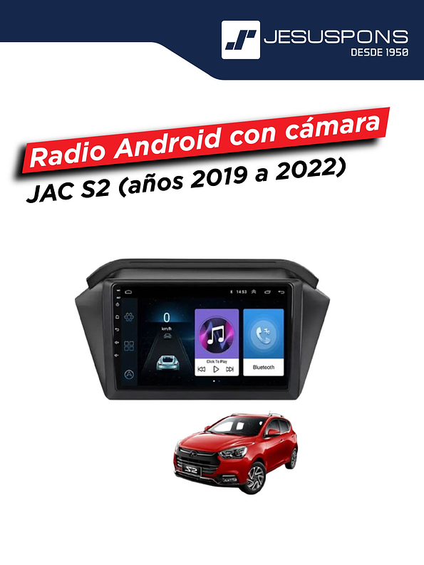 Radio Android con cámara Jac S2 1