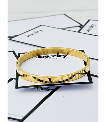 Bracelete - Simple Rolex - Dourado