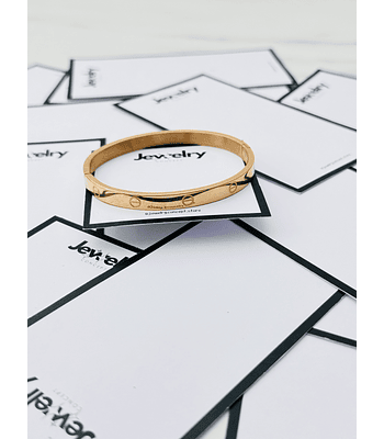 Bracelete - Simple Cartier - Rose Gold