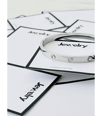 Bracelete - Simple & Shiny Cartier - Prateado