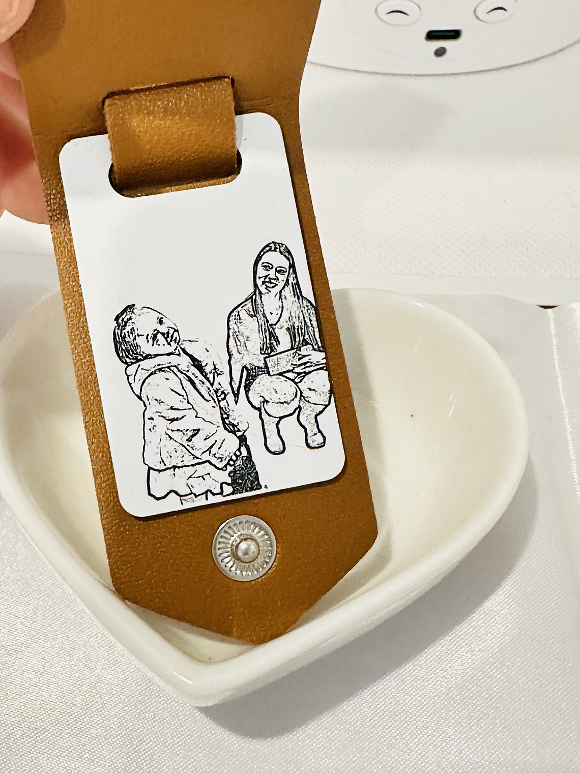 Porta-Chaves de Couro PU com Chapa Interna Personalizável 2