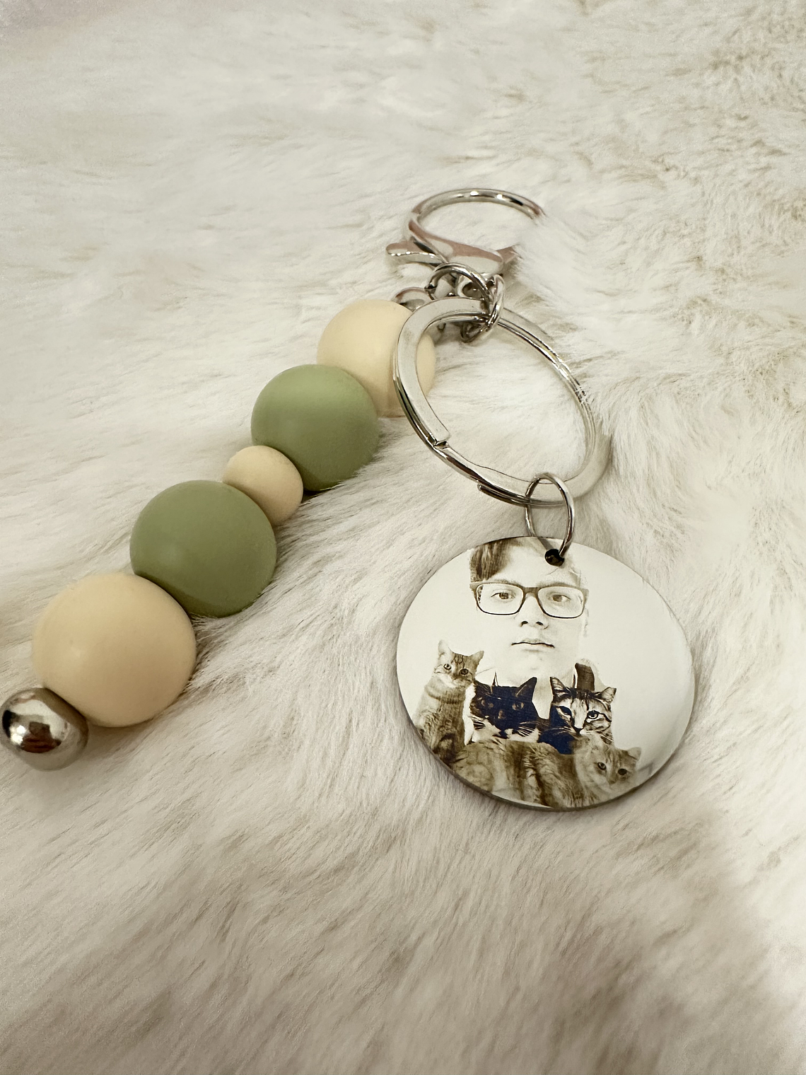 Porta‑chaves em Silicone com Medalha Personalizada 1