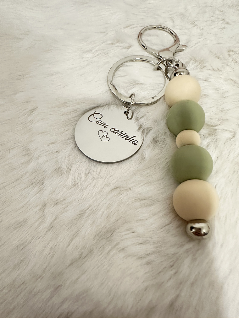 Porta‑chaves em Silicone com Medalha Personalizada 4