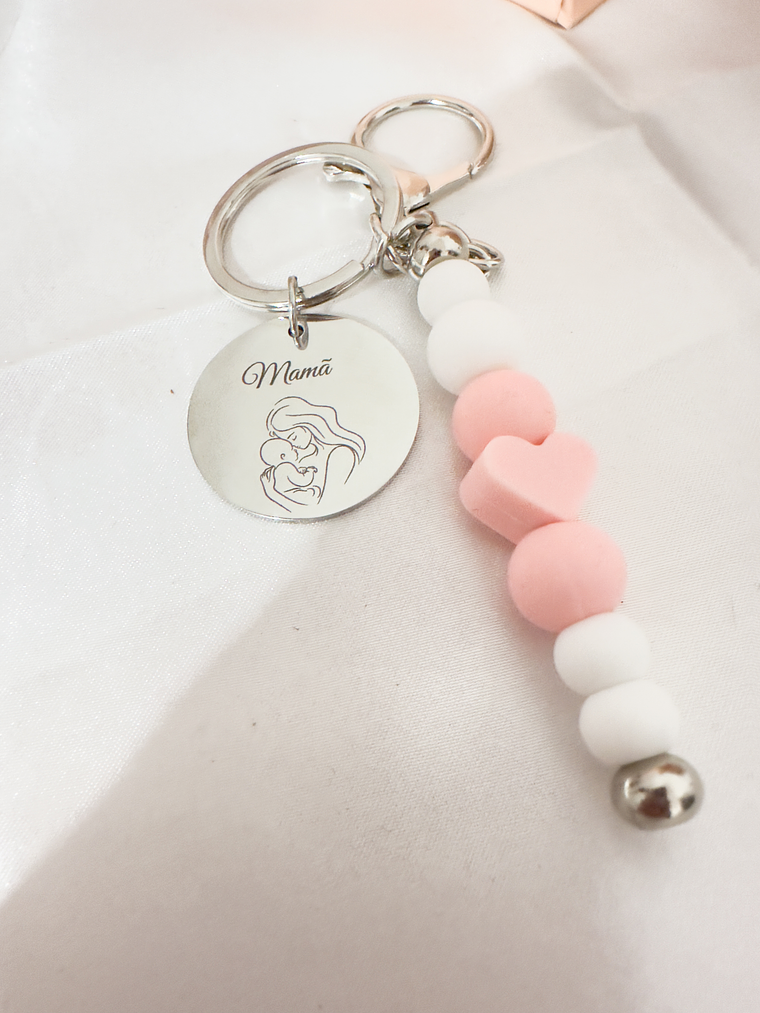 Porta‑chaves em Silicone com Medalha Personalizada 2