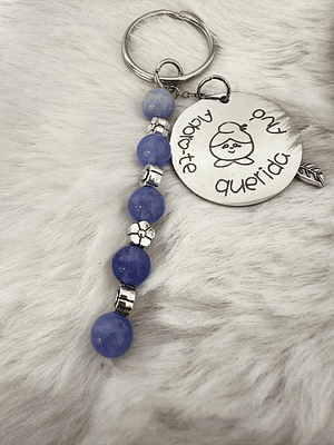 Porta‑chaves em Cristal com Medalha Personalizada 