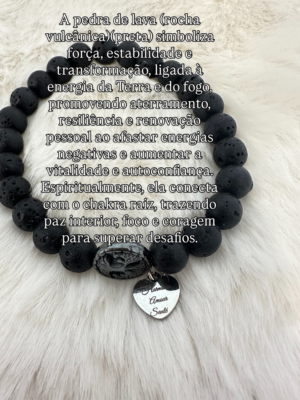 Pulseira de Cristais Naturais com Medalha Personalizada 9