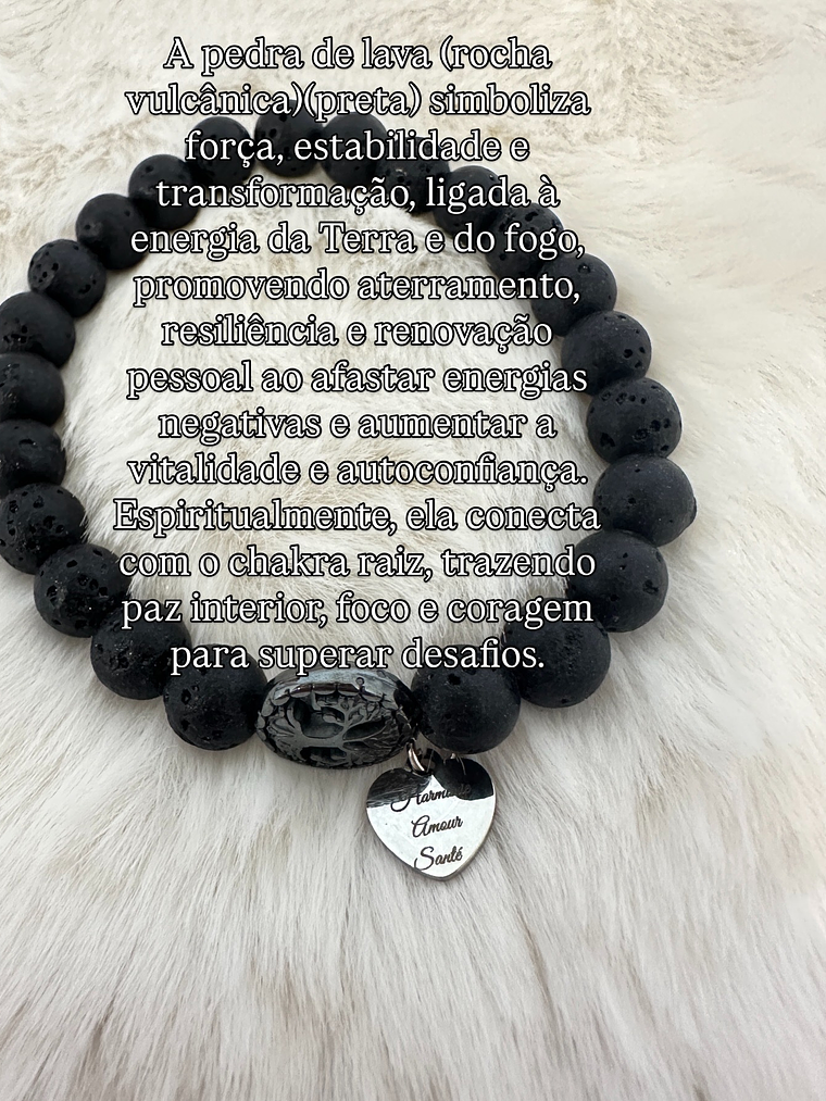 Pulseira de Cristais Naturais com Medalha Personalizada 9