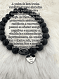 Pulseira de Cristais Naturais com Medalha Personalizada - Thumbnail 9