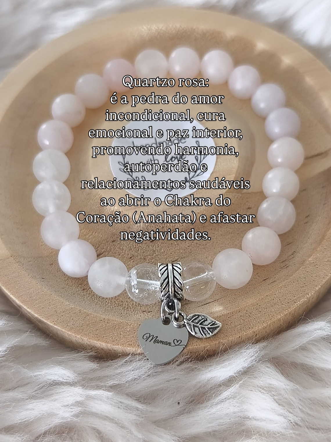 Pulseira de Cristais Naturais com Medalha Personalizada 11