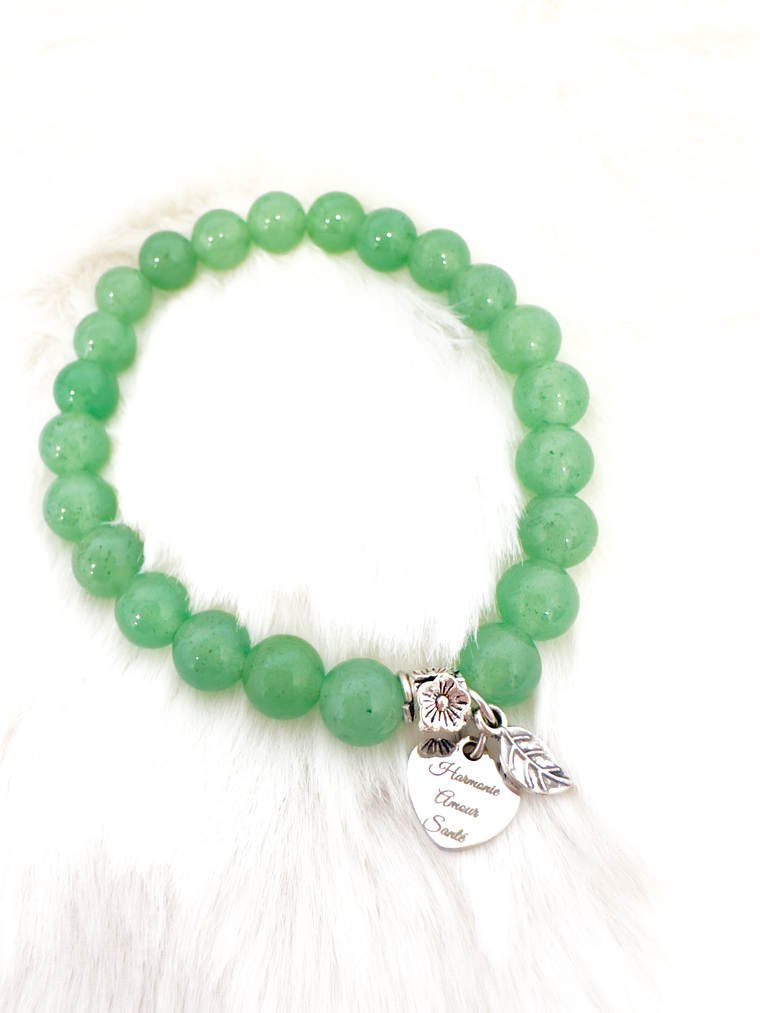 Pulseira de Cristais Naturais com Medalha Personalizada 14