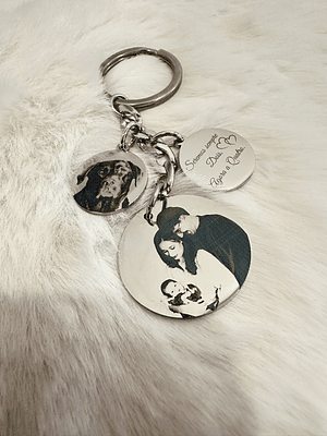 Porta chaves triplo com 3 Medalhas Personalizáveis