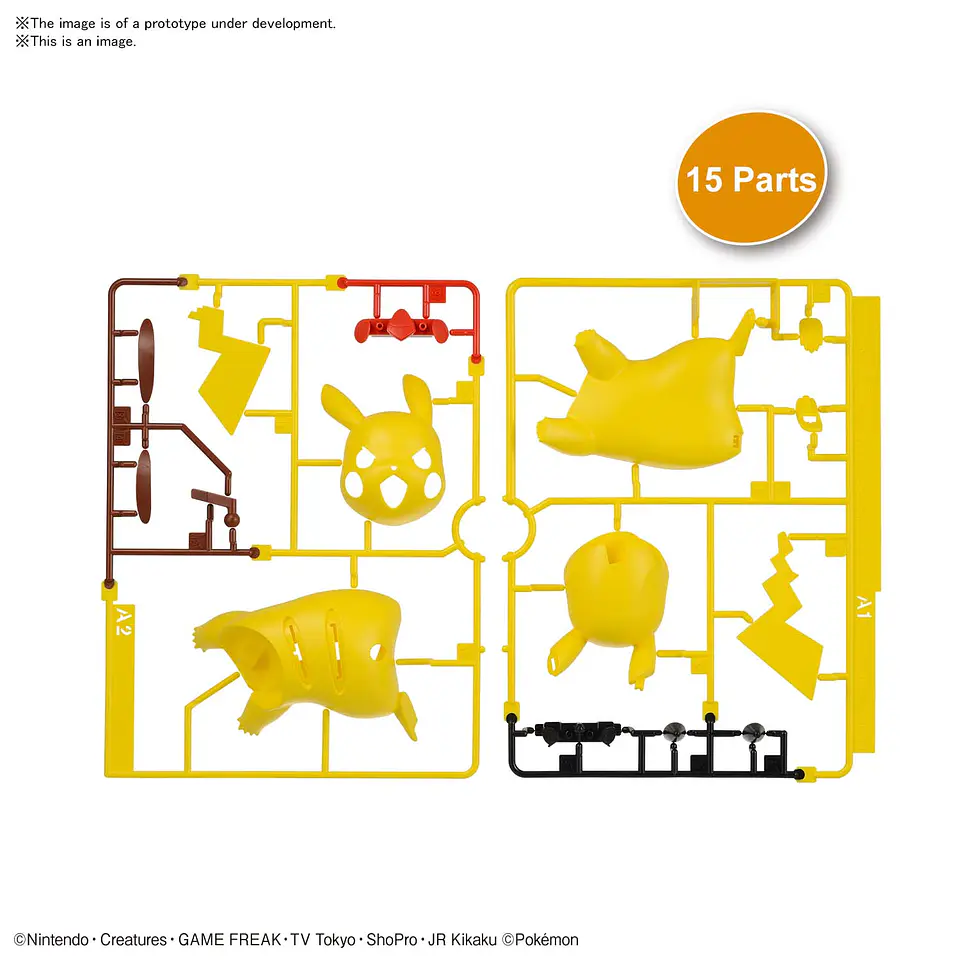 Pikachu Battle Pose Pokemon Model Kit Quick Bandai Hobby 4