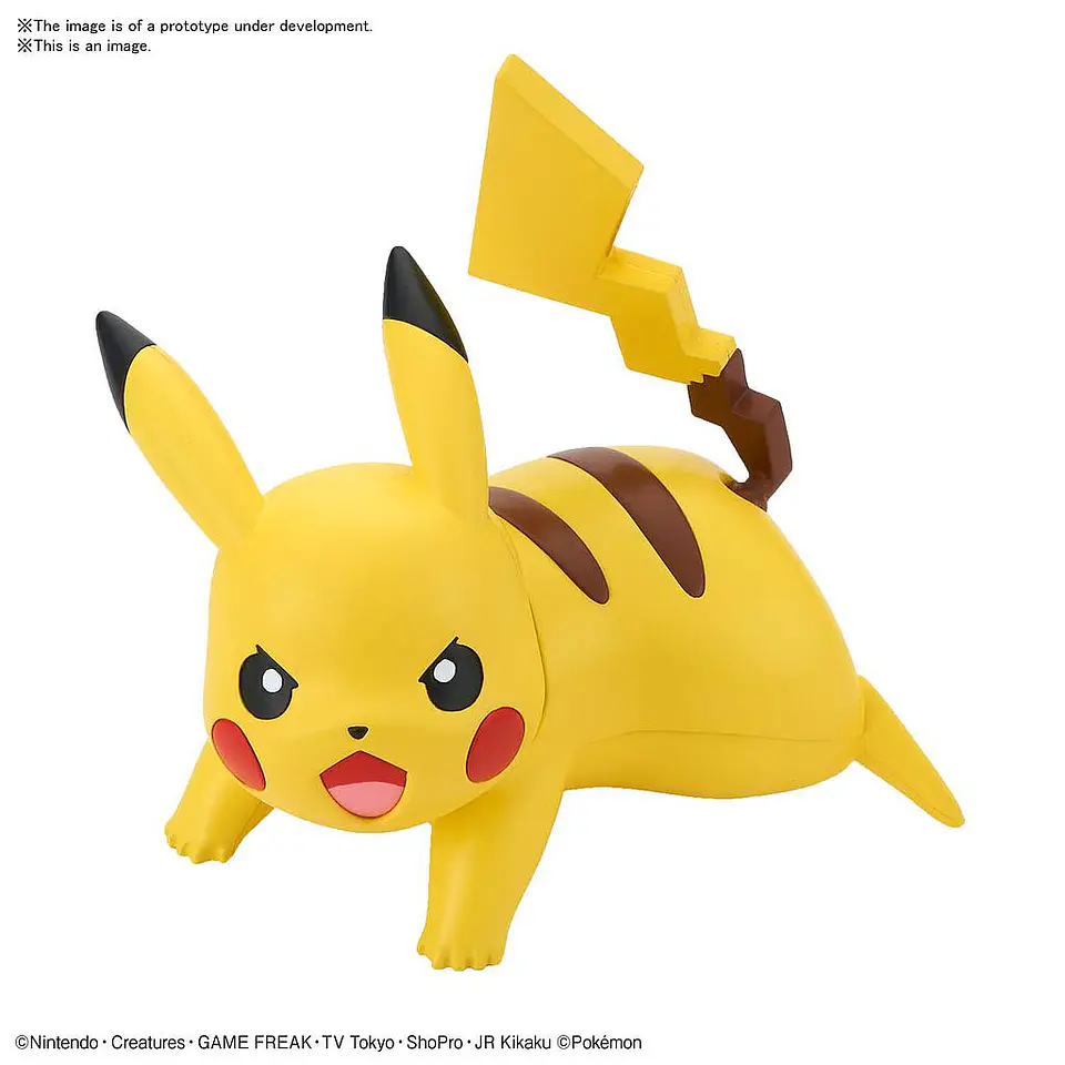 Pikachu Battle Pose Pokemon Model Kit Quick Bandai Hobby 1
