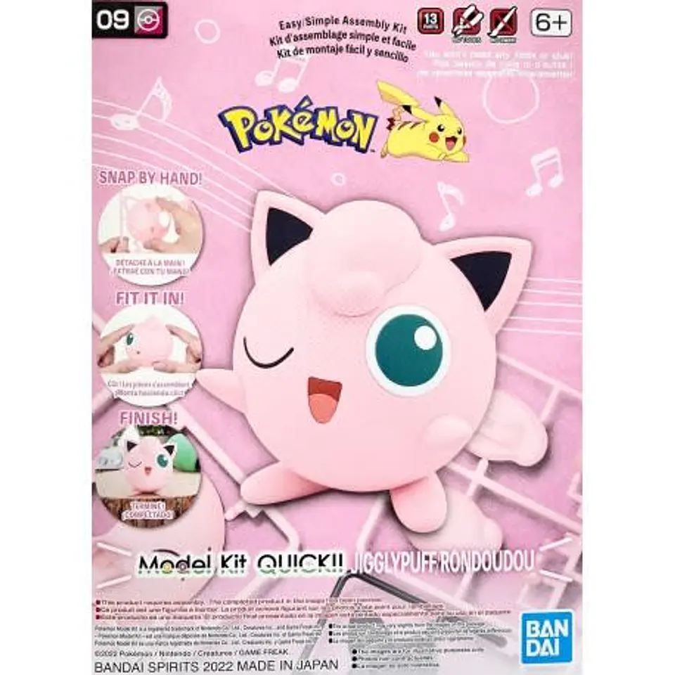 Jigglypuff Pokemon Model Kit Quick Bandai Hobby 2