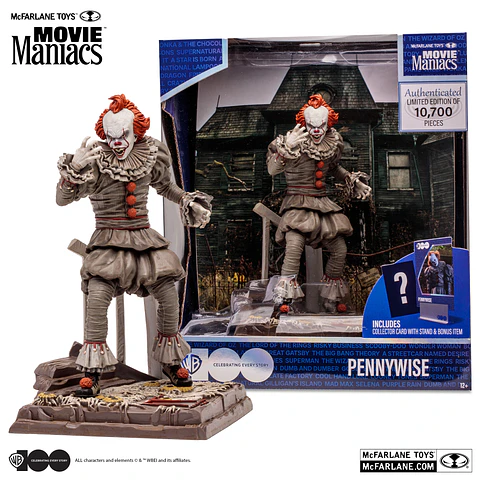 Pennywise IT 2 Movie Maniacs WB100