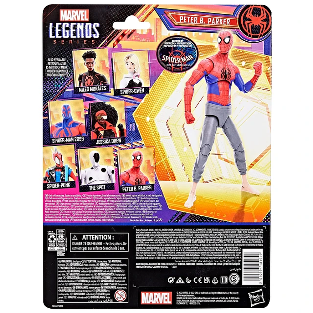 Spiderman Peter B. Parker Across The Spiderverse Marvel Legends 7