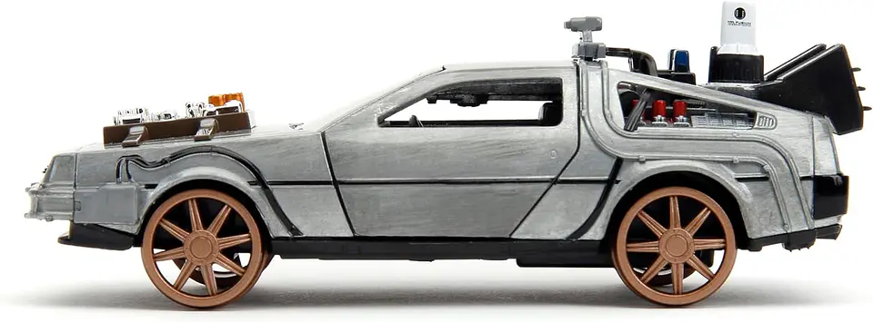 Delorean Rail Wheels 1:32 Time Machine Back To The Future 5