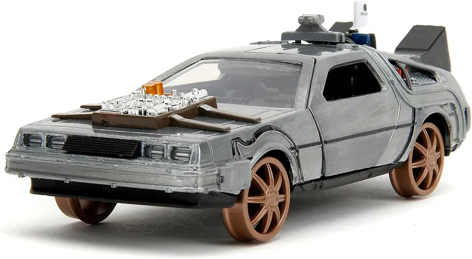 Delorean Rail Wheels 1:32 Time Machine Back To The Future 7