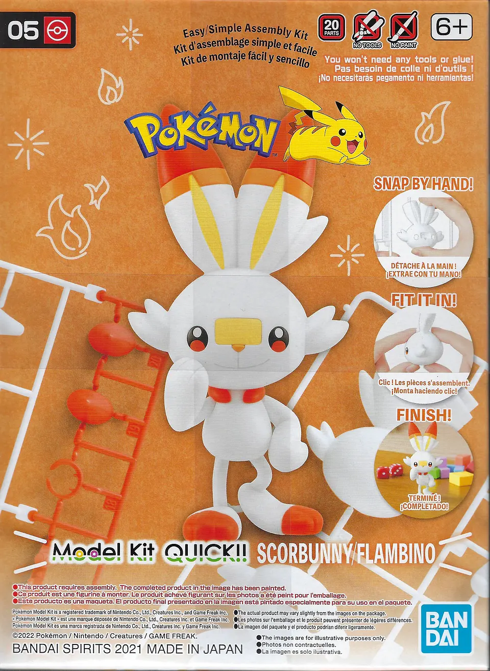 Scorbunny Quick 05 Pokemon Model Kit 2