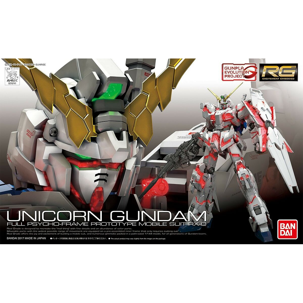 Rg 1/144 Unicorn Gundam Model Kit 2