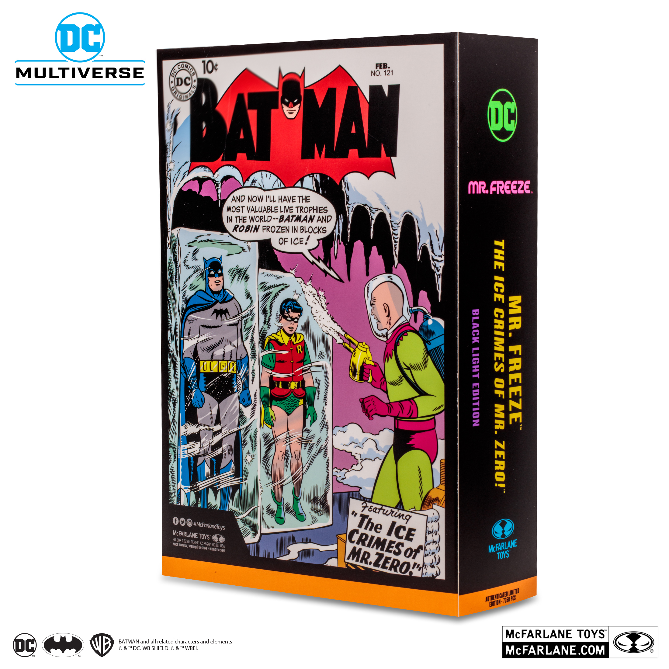 Mr Freeze Black Light Multiverse Gold Label Exclusive