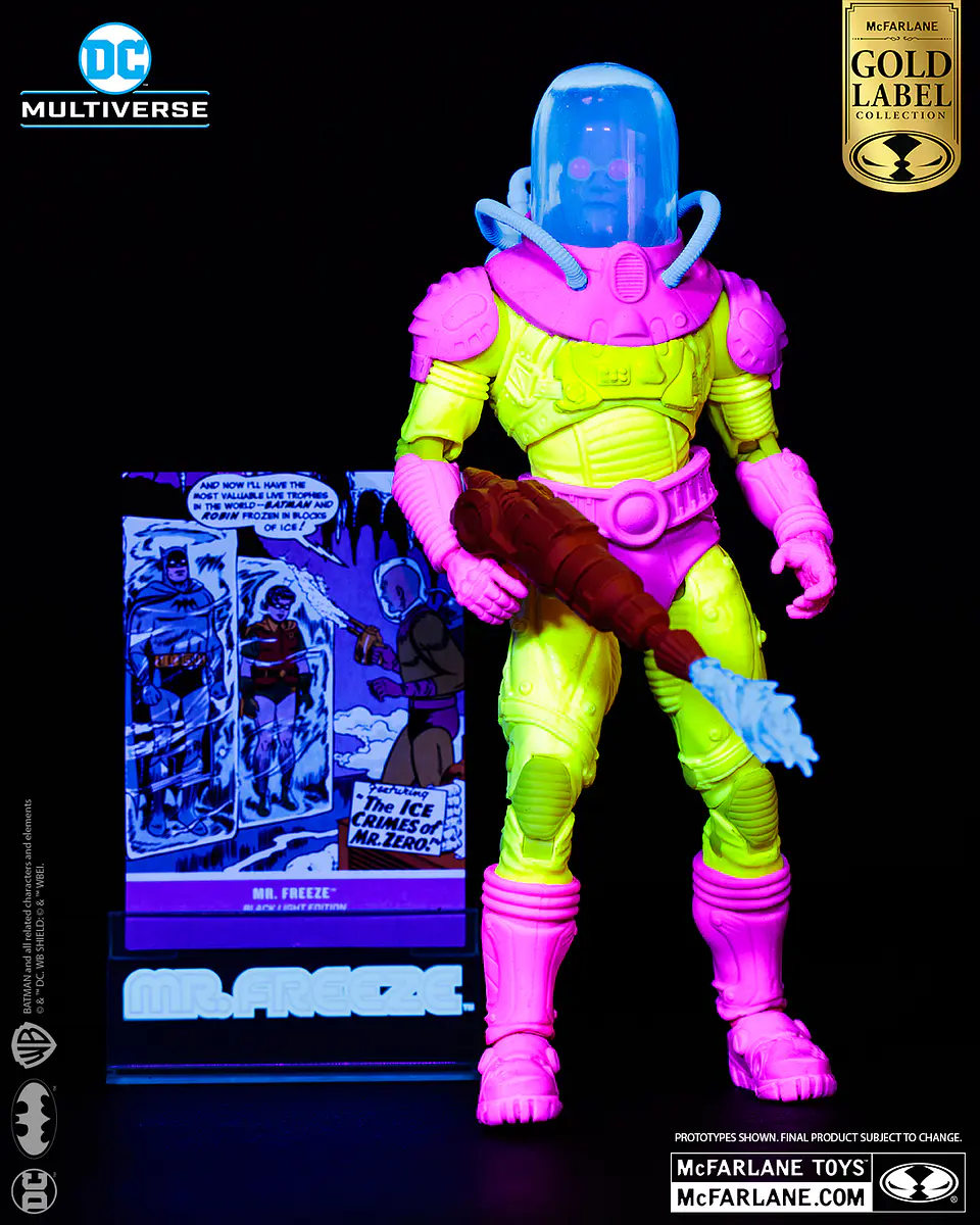 Mr Freeze Black Light Multiverse Gold Label Exclusive 10