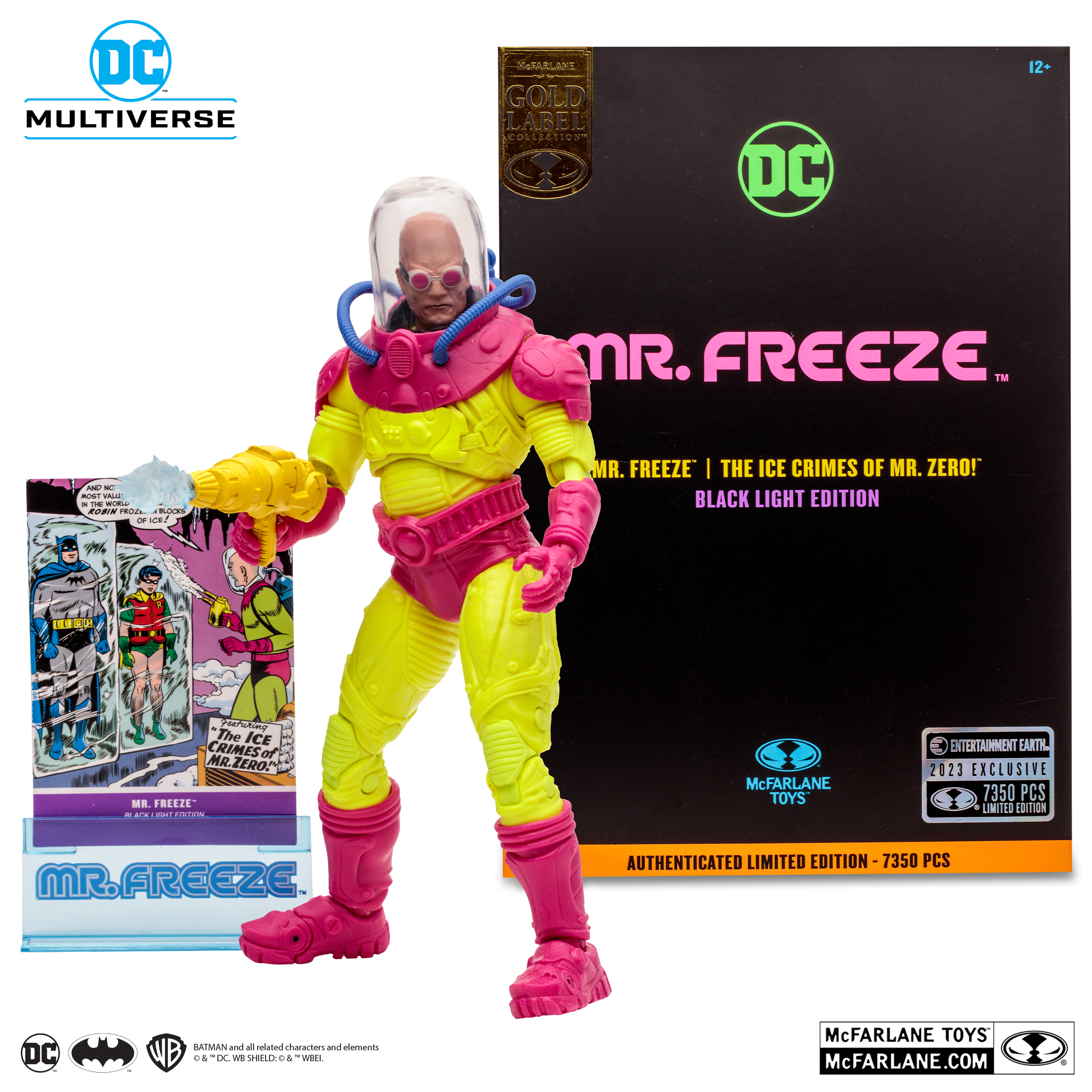 Mr Freeze Black Light Multiverse Gold Label Exclusive