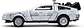 Delorean Frost 1:32 Time Machine Back To The Future Part I - Miniatura 4