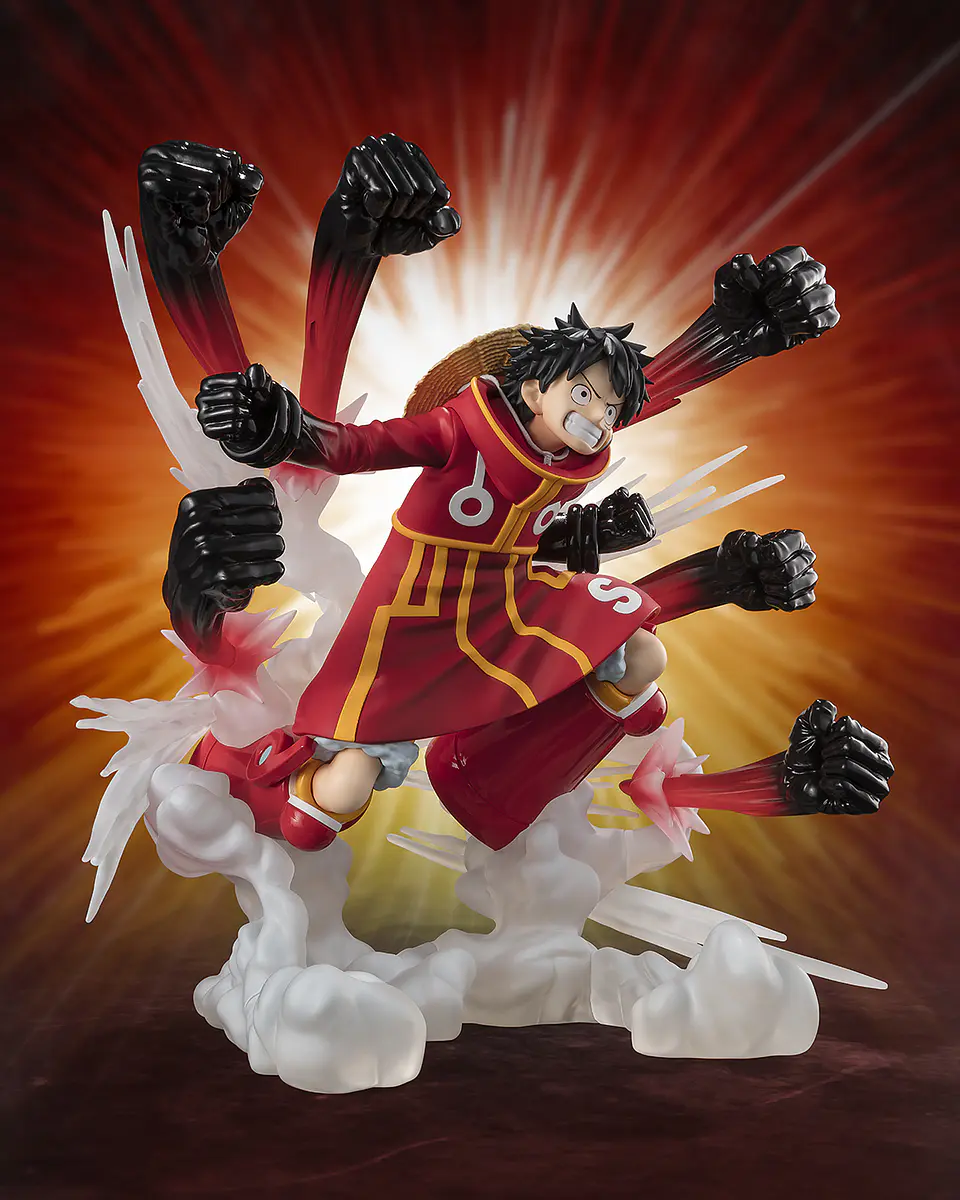 Estatua Extra Battle Monkey D. Luffy (Gum Gum Hawk Gatling) One Piece 3