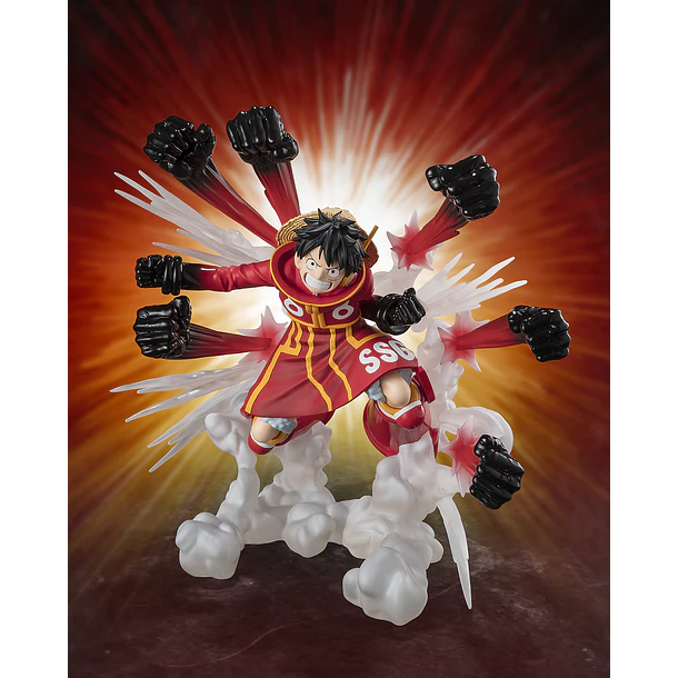 Estatua Extra Battle Monkey D. Luffy (Gum Gum Hawk Gatling) One Piece