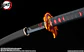 Espada Nichirin Sword (Tanjiro Kamado) Kyojuro Rengoku’S Sword Guard Ver. Demon Slayer Proplica  - Miniatura 6