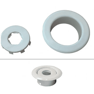 Embellecedor Rociador Con Roceta Blanca Ul/fm 1/2