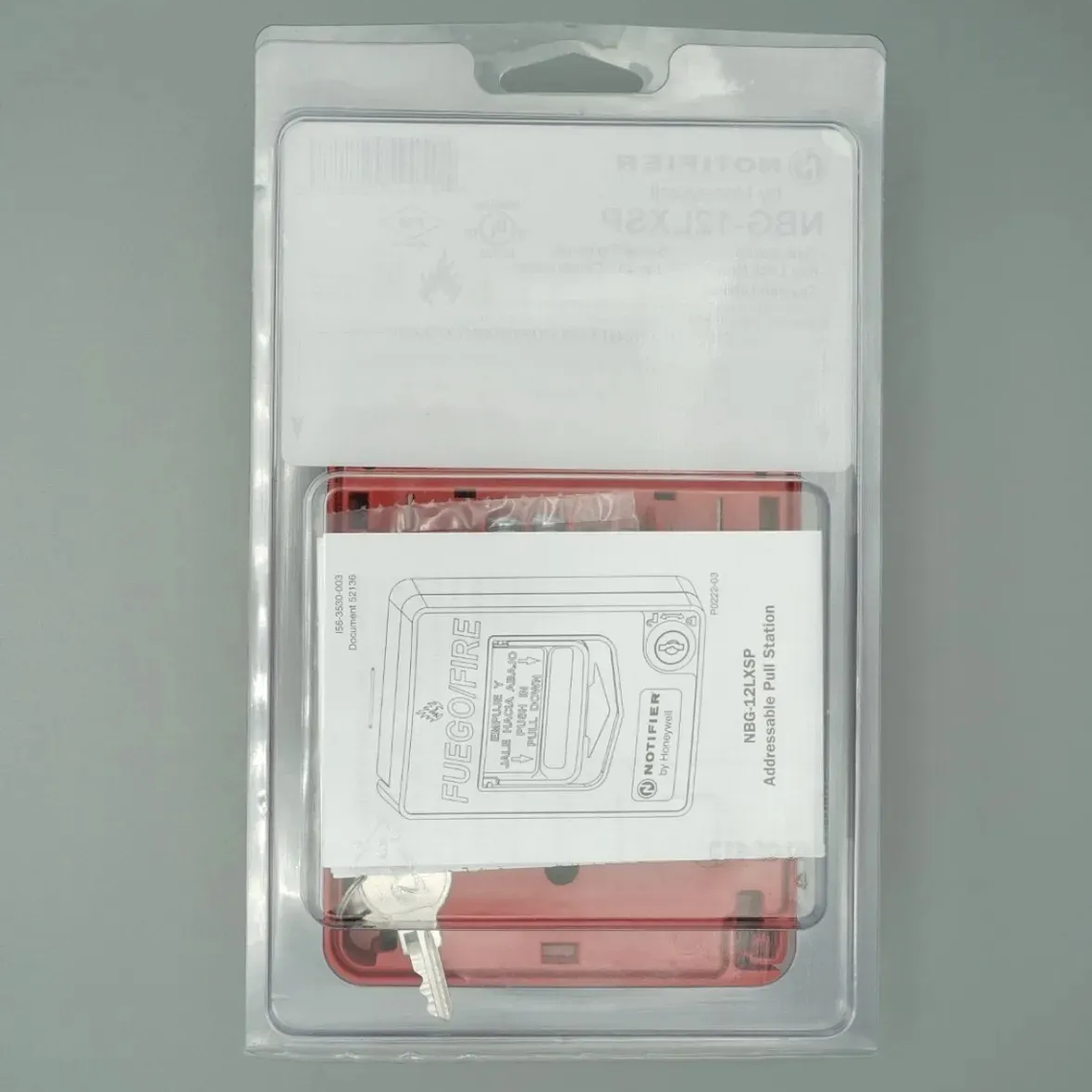 Pulsador NOTIFIER NBG-12LXSP 2