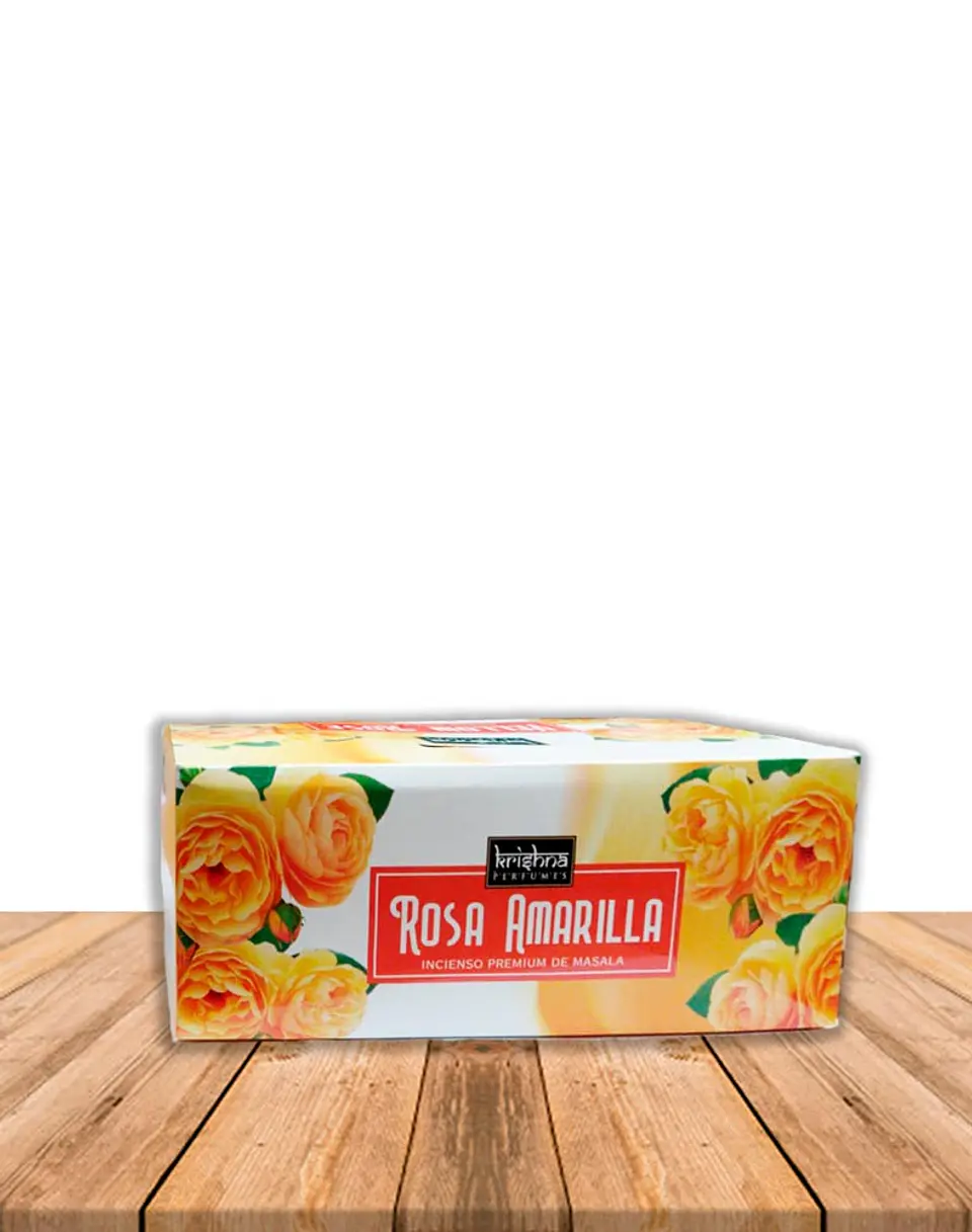 Incienso Krishna Premium Rosa Amarilla 15 grs 1