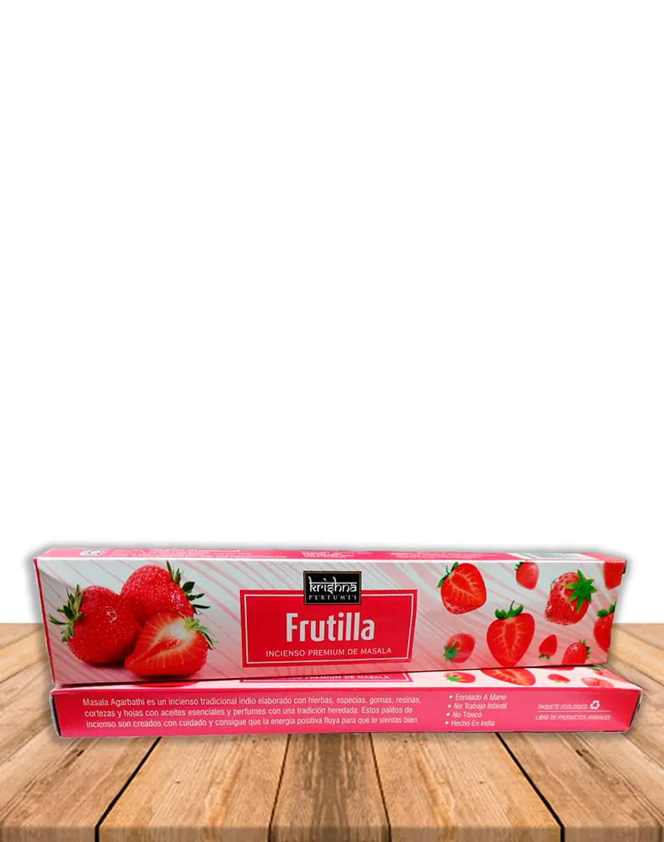 Incienso Krishna Premium Frutilla 15 grs 2