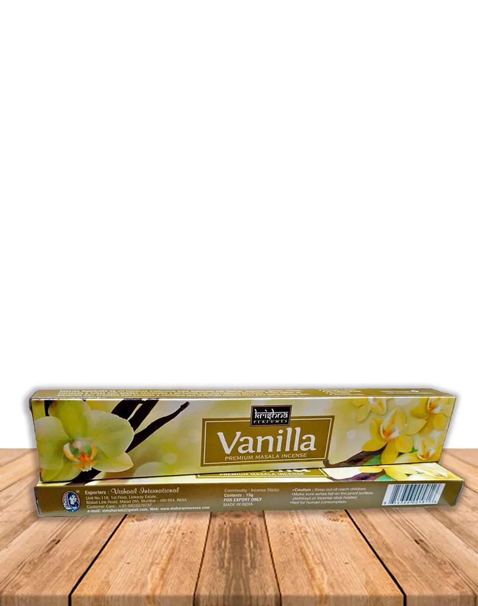 Incienso Krishna Premium Vainilla 15 grs 2