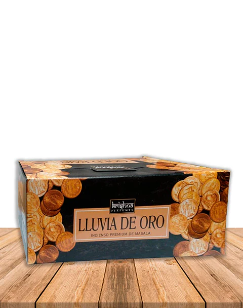 Incienso Krishna Premium Lluvia de Oro 15 grs