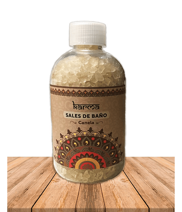 SAL DE BAÑO KRISHNA  CANELA  250 ML.