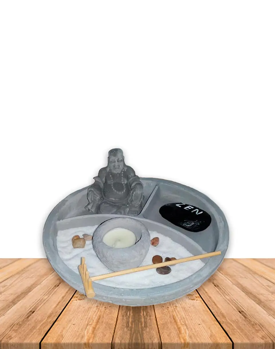 Jardin Zen Buda Sonriendo JI19-031 1