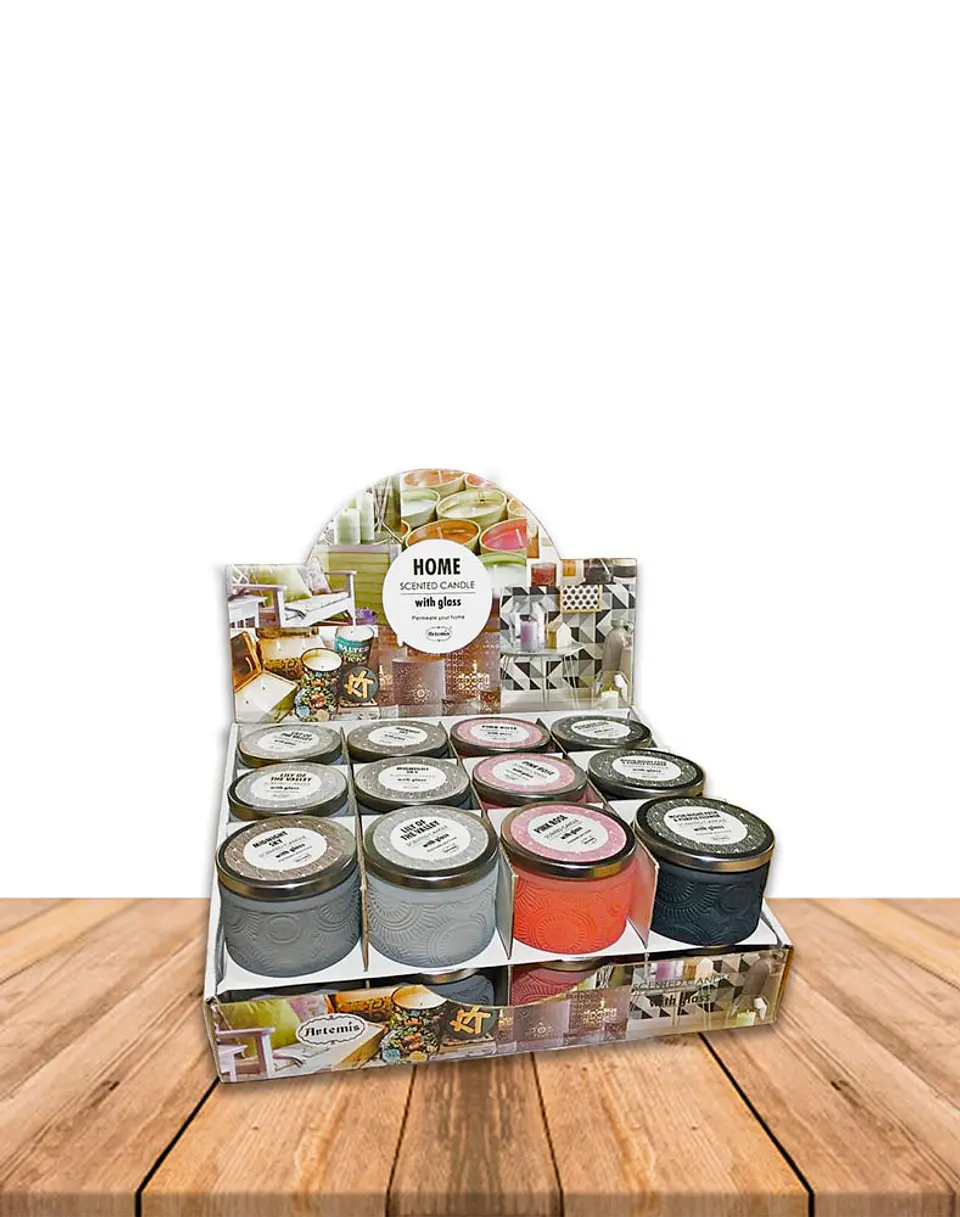 Vela Aromatica Home Fragance Vidrio Tallado JI19-460 6