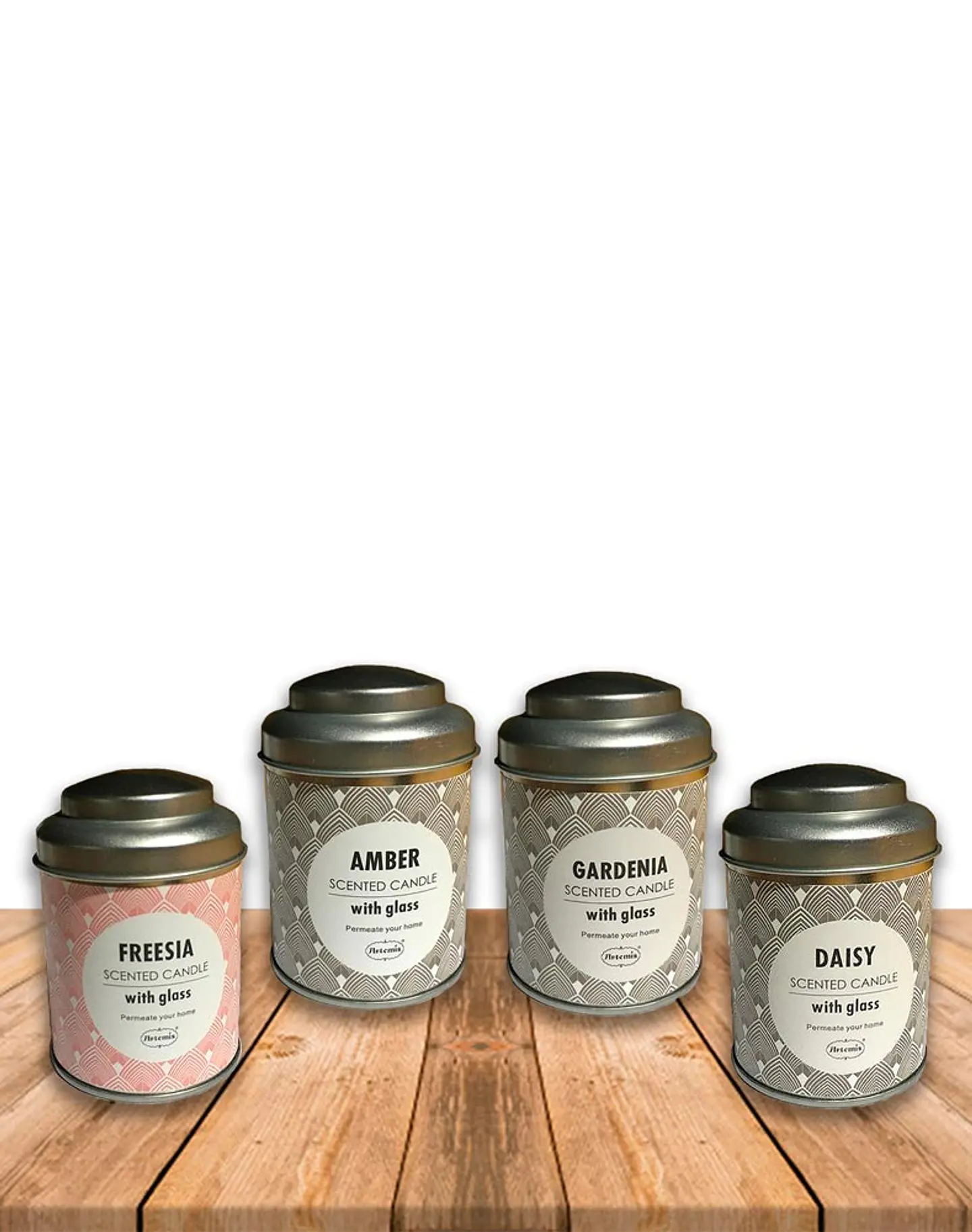 Vela Aromatica Surtida Home Fragance Lata Mediana  JI19-464  2