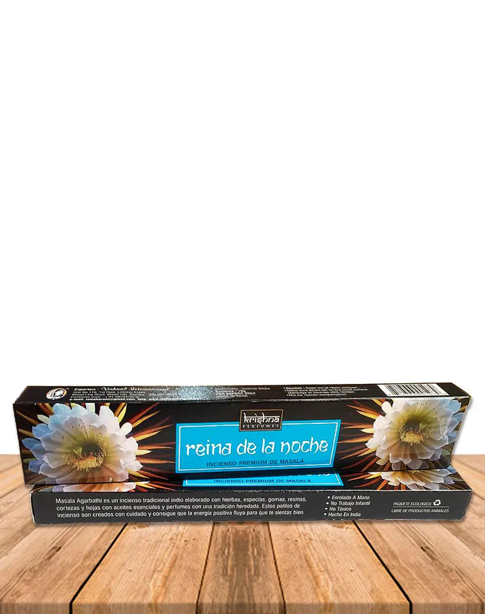 Incienso Krishna Premium Reina de la Noche 15 grs 2