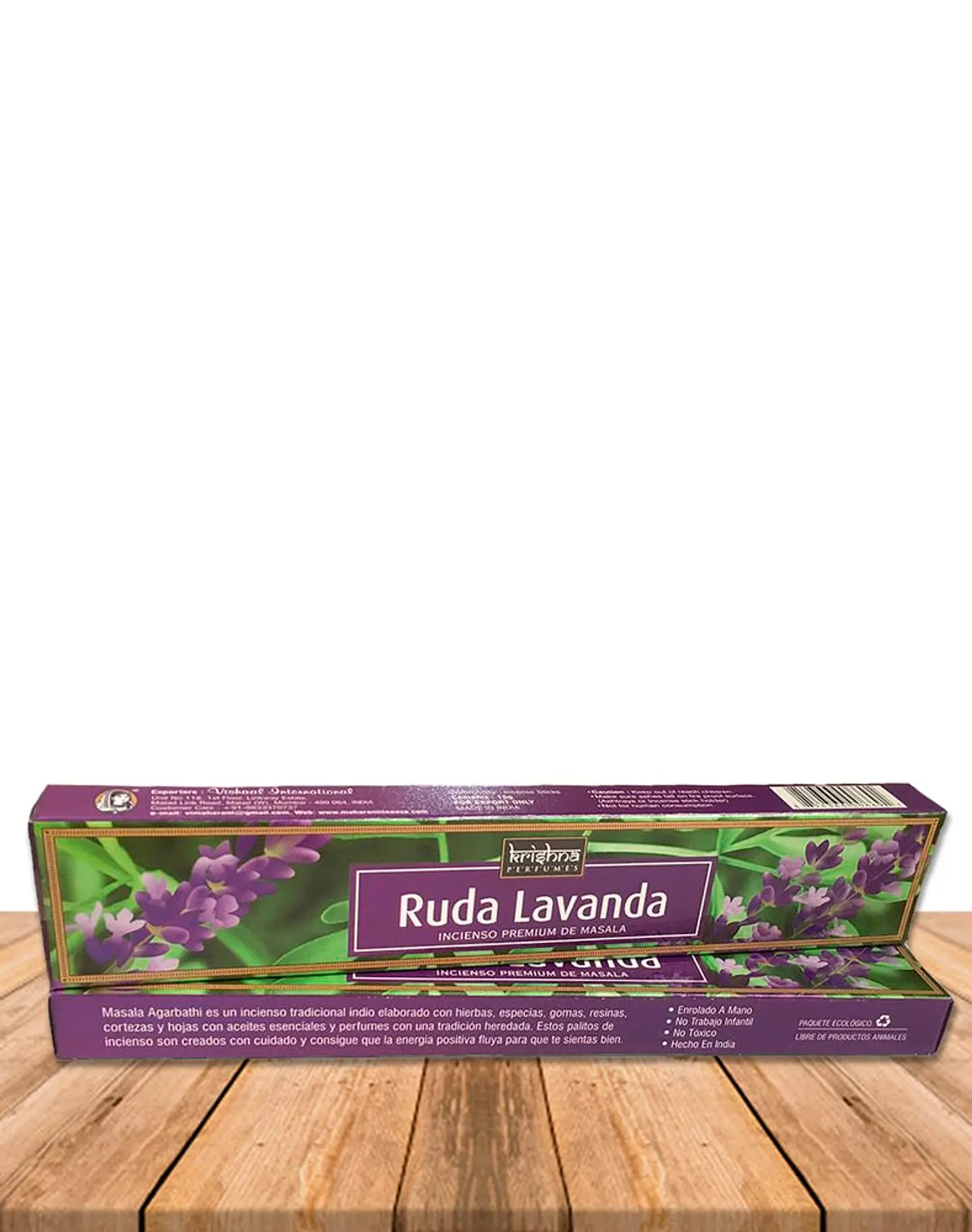Incienso Krishna Premium Ruda Con Lavanda 15 grs 2